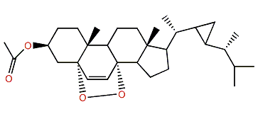 5a,8a-Epidioxy-23-demethylgorgost-6-en-3b-yl acetate